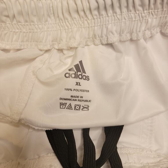 Adidas Shorts Men Size XL Wrestling 3 stripes Spellout Elastic Waist Drawstring - Picture 6 of 10